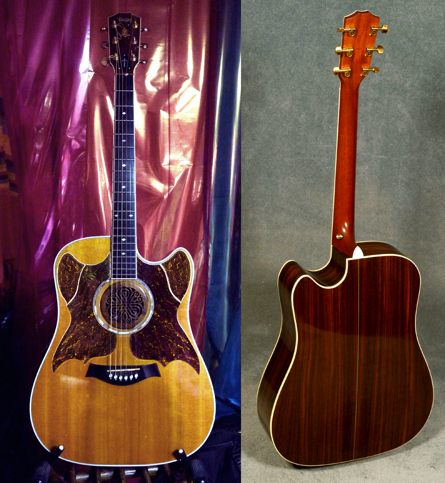 EXCEPTIONNEL à la VENTE ! Superbe Guitare DREADNOUGHT Électrostatique TAYLOR DCSM Custom du 21 Juillet 1997 (Electro-statique)