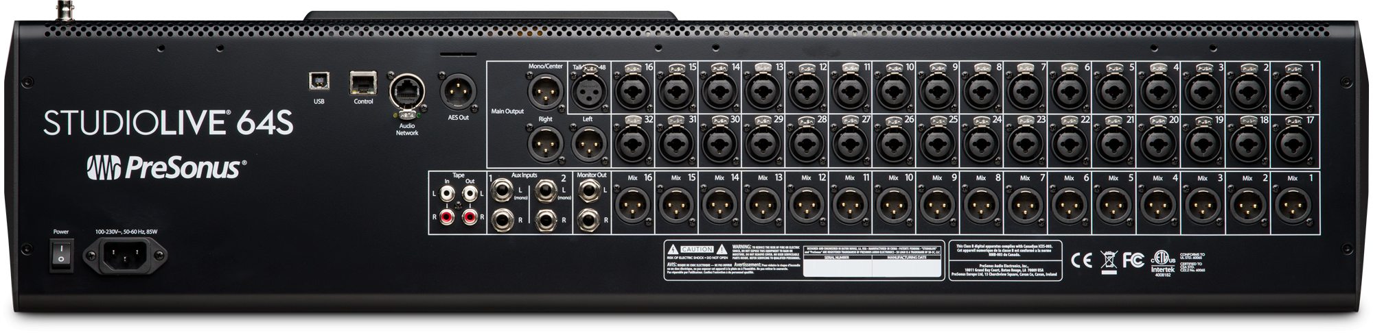 PreSonus StudioLive 64S : presonus-studiolive_64s-back_big