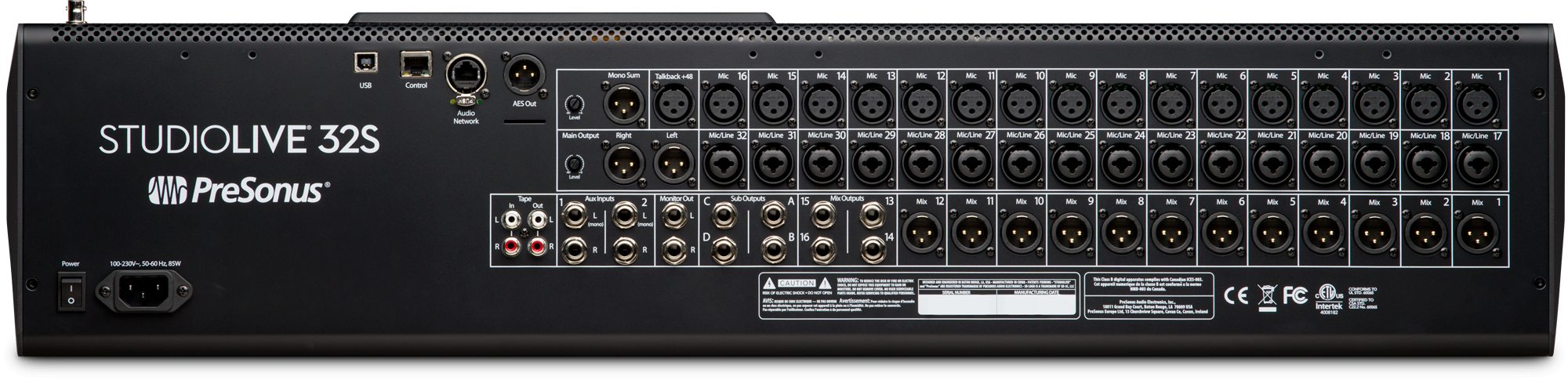 PreSonus StudioLive 32S : presonus-studiolive_32s-back_big