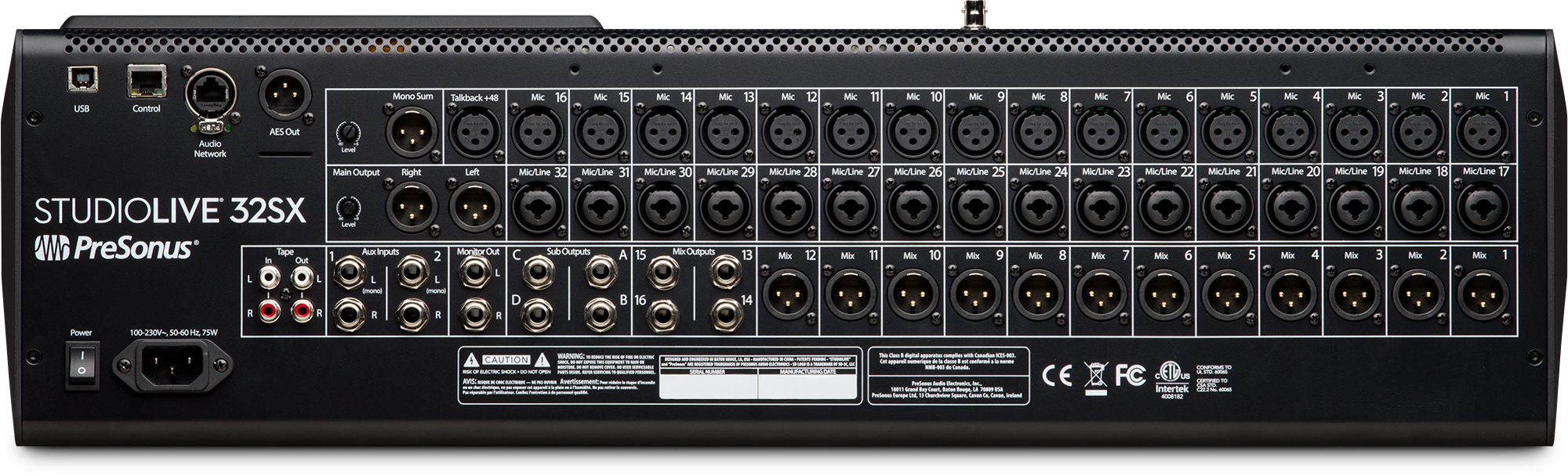 PreSonus StudioLive 32SX : presonus-studiolive_32sx-back_big