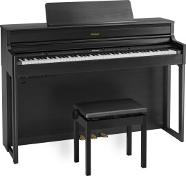Roland HP704 : gallery_hp704_angle_bench_charcoal_black Roland HP704 : gallery_hp704_angle_bench_charcoal_black