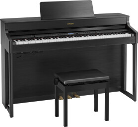 Roland HP702 : gallery_hp702_angle_bench_charcoal_black