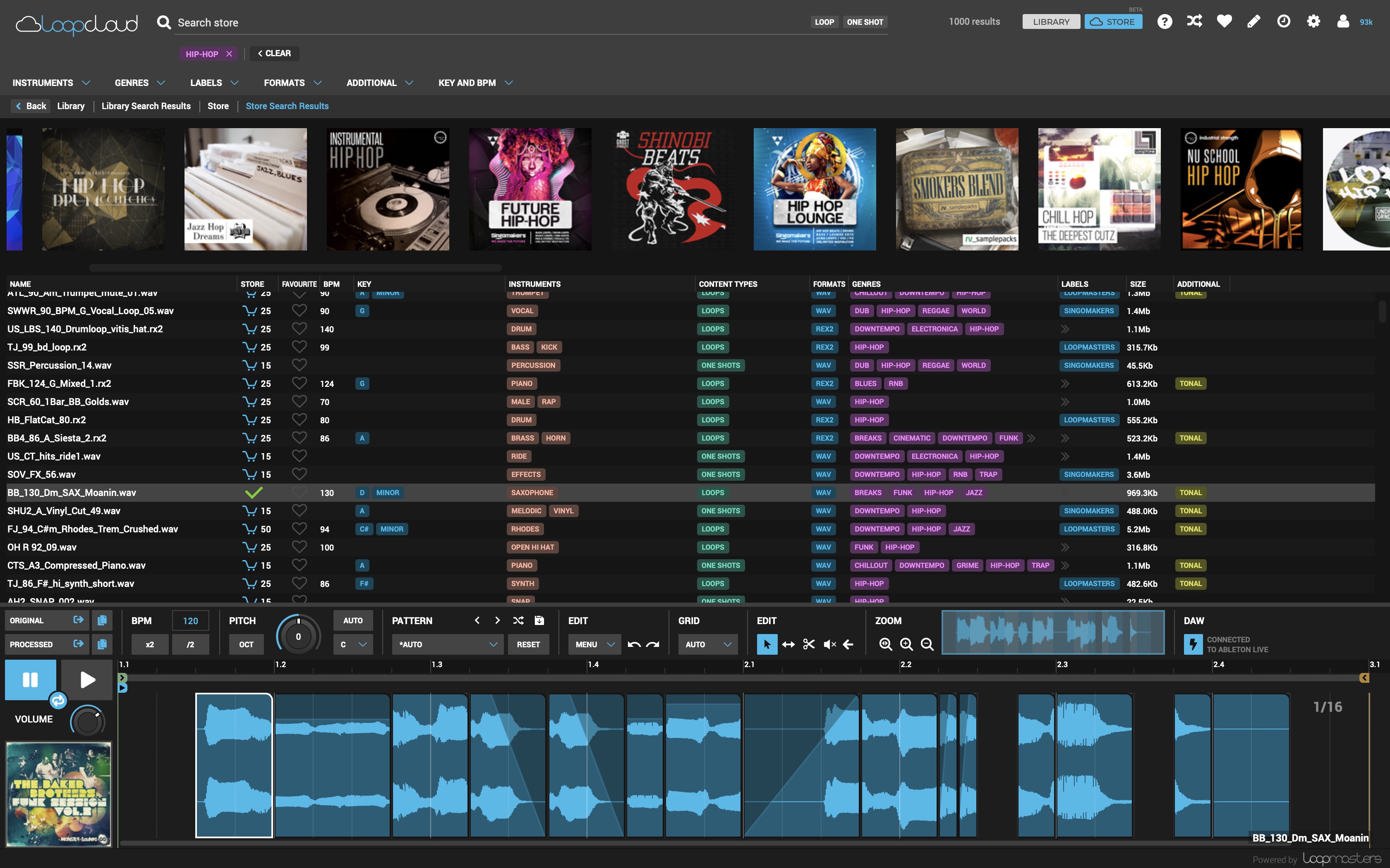 Loopcloud 4.0 GUI