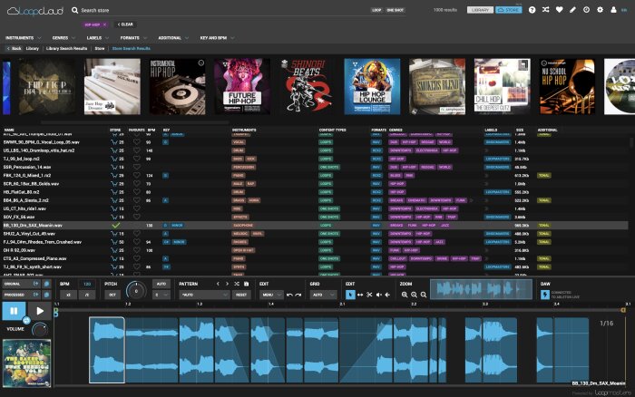 Loopcloud 4.0 GUI Loopcloud 4.0 GUI