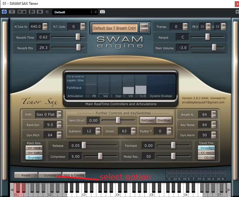 Sample Modeling French Horn and Tuba : 4 selection du vsti swam engine sax tenor