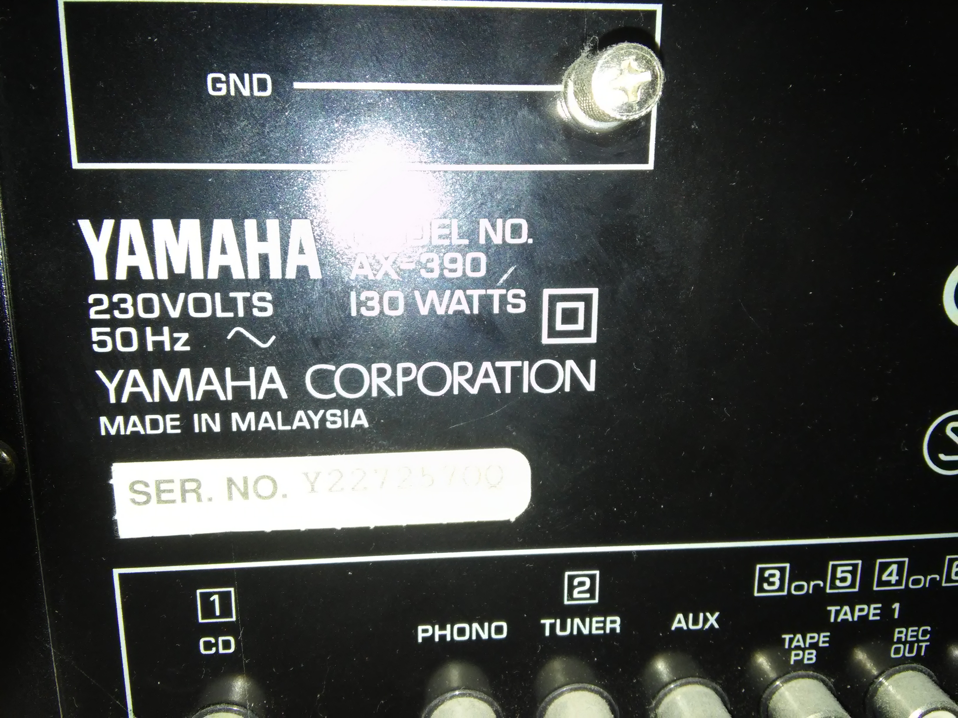 Pictures and images Yamaha AX-390 - Audiofanzine