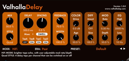 Valhalla DSP ValhallaDelay : Valhalla DSP ValhallaDelay (67046)