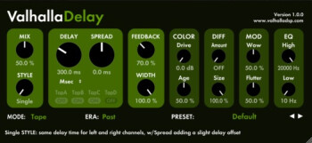 Valhalla DSP ValhallaDelay : Valhalla DSP ValhallaDelay (41942) Valhalla DSP ValhallaDelay : Valhalla DSP ValhallaDelay (41942)