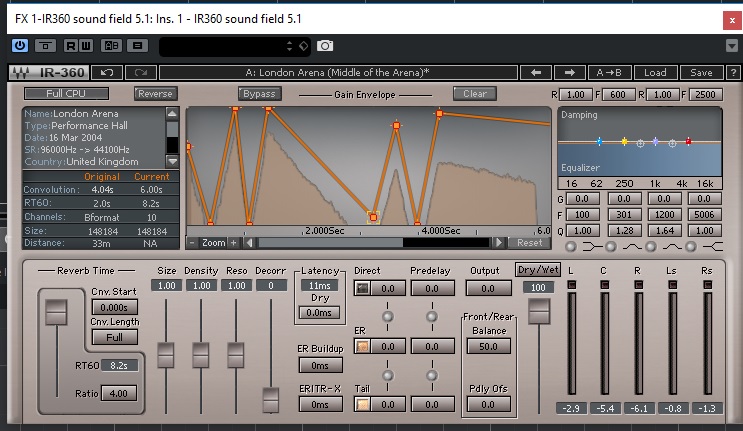 Waves IR360 Convolution Reverb