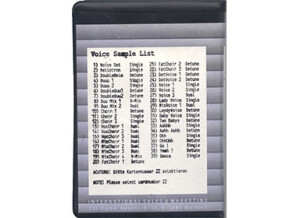 Musitronics GmbH Sample card 2 Voices (18814)