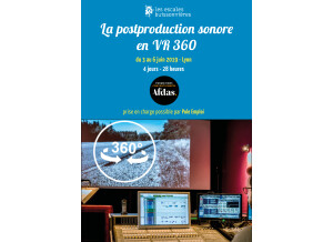 Formation profesionnelle VR360 technicien postproduction audiovisuel intermittent Afdas Lyon