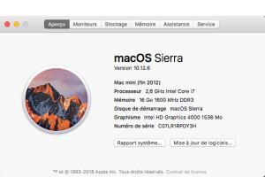 Apple Mac Mini Quadricoeur 2.6GHz (23984)