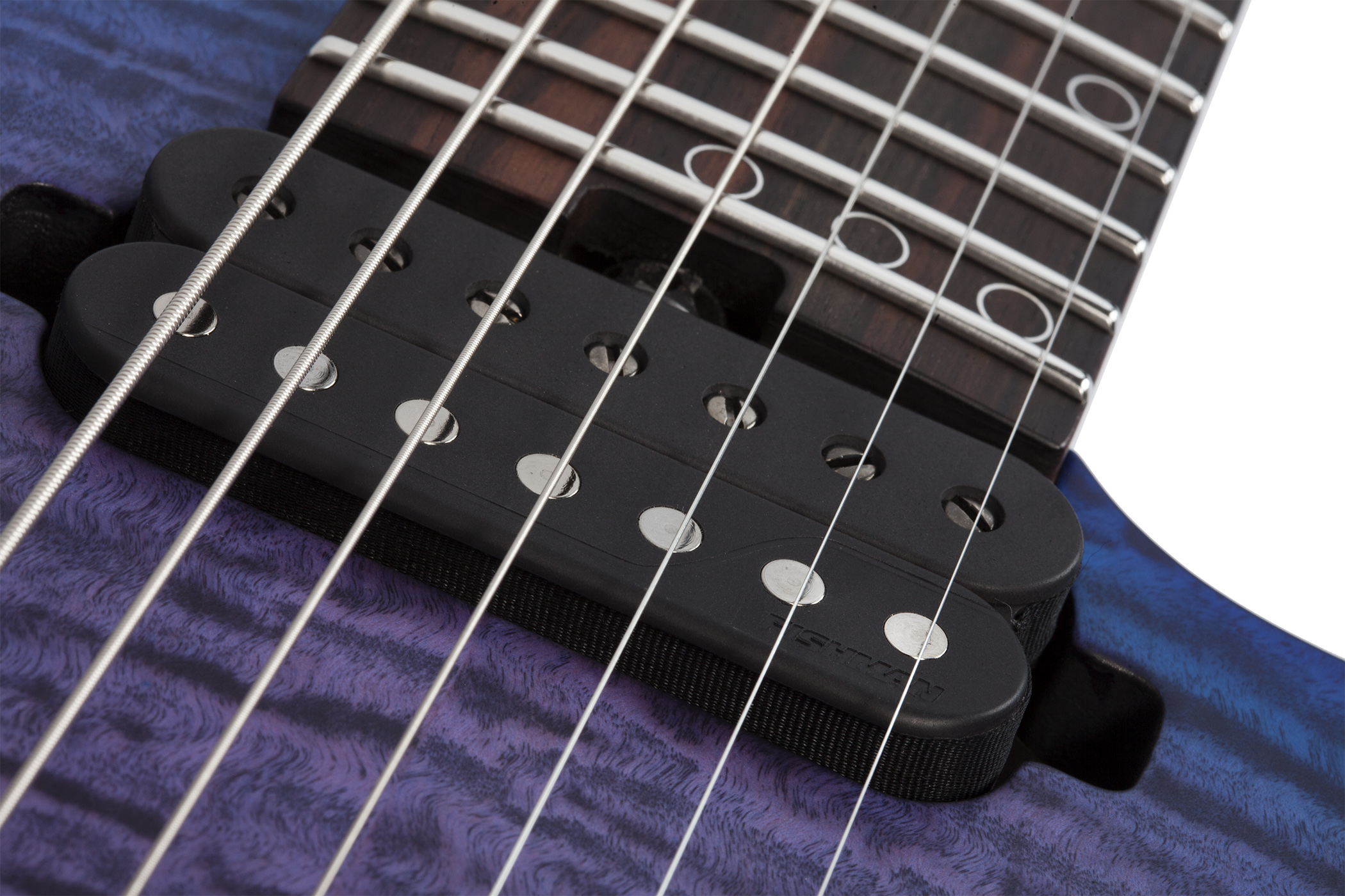 KM-7 M III PRO BLUE CRIMSON PEARL PICKUP CLOSE