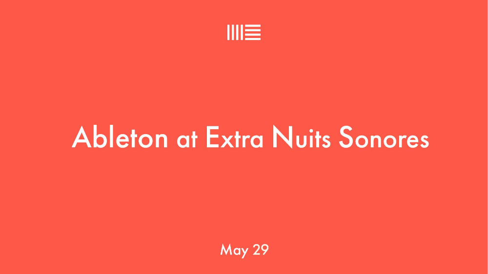 Visuel Ableton Nuits sonores