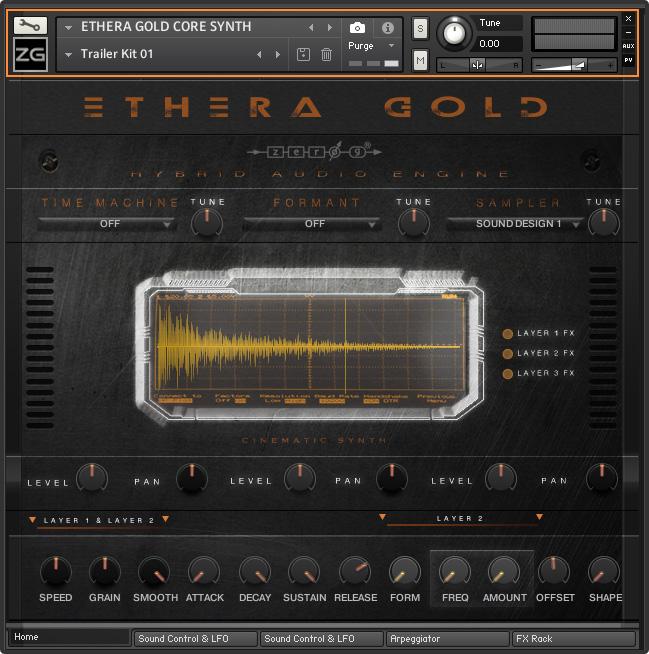 Ethera GUI waveform