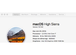 Apple Mac mini late-2012 core i7 2,3 Ghz (9291)