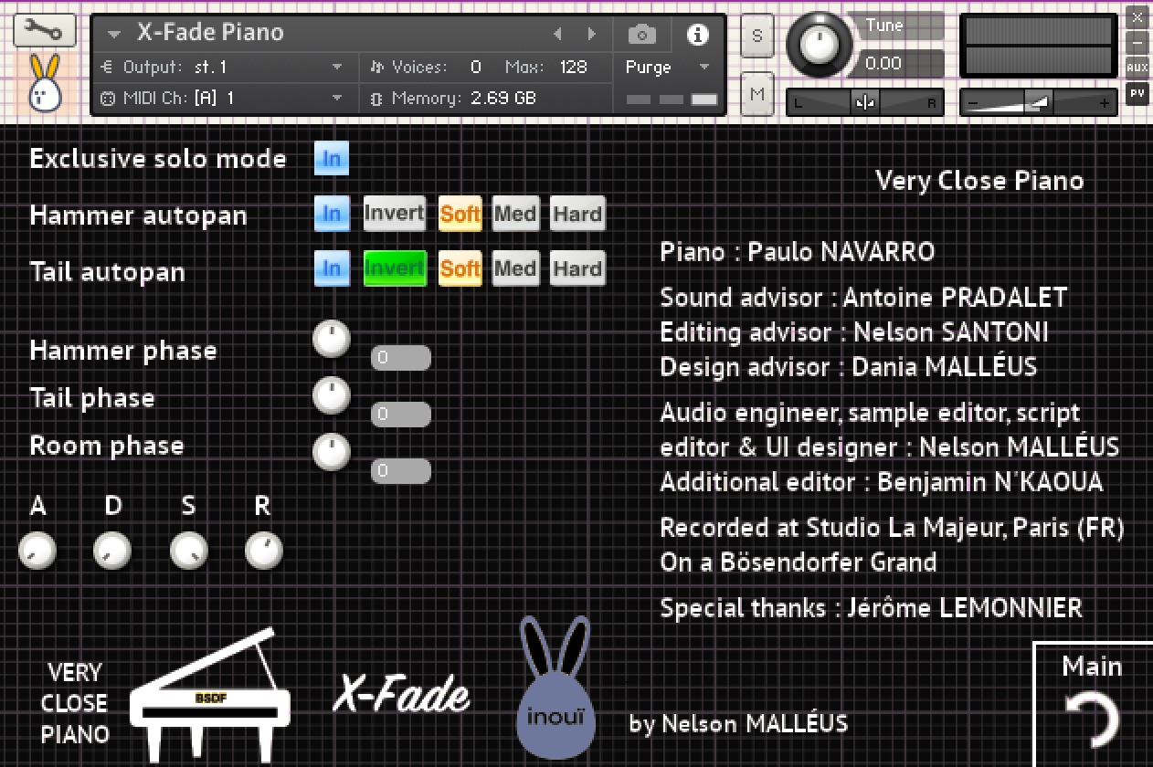 VCP - X-Fade Settings - Dark