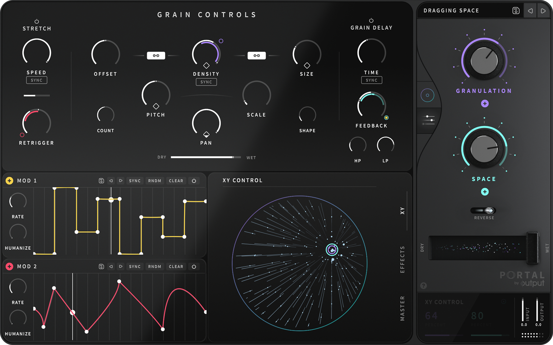 Output - PORTAL - Granular FX Plugin - Advanced Page