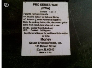 Morley Pro Series II Wah (PWA-II)