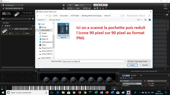 Steinberg HALion 6 : image 18 ici on a scanné la pochette puis reduit l icone 90 pixel sur pixel Steinberg HALion 6 : image 18 ici on a scanné la pochette puis reduit l icone 90 pixel sur pixel