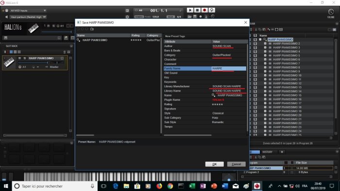 Steinberg HALion 6 : image 21 SOUND SCAN famille Harpe Steinberg HALion 6 : image 21 SOUND SCAN famille Harpe