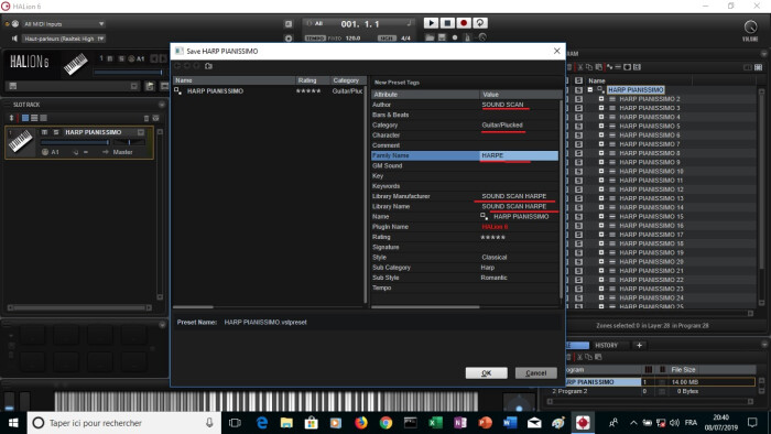 Steinberg HALion 6 : image 21 SOUND SCAN famille Harpe Steinberg HALion 6 : image 21 SOUND SCAN famille Harpe