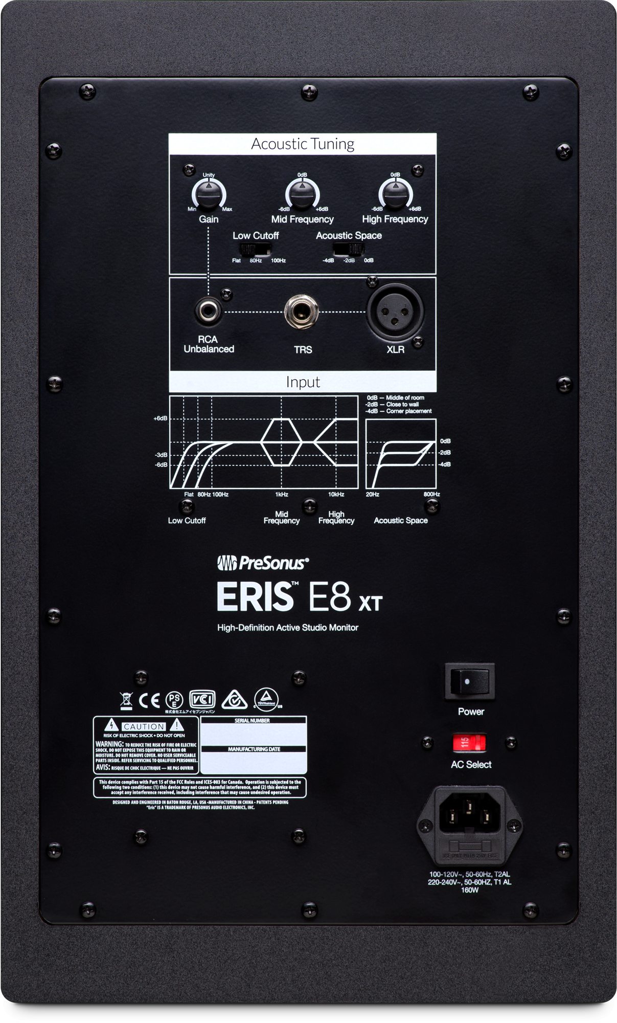 PreSonus Eris E8 XT : presonus-eris_e8_xt-back_big