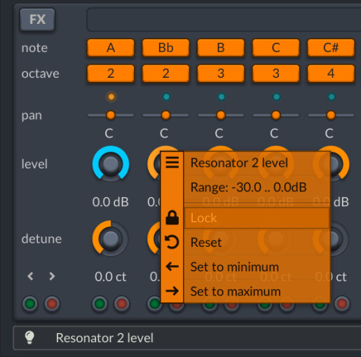 Verrouillage paramètres Verrouillage paramètres