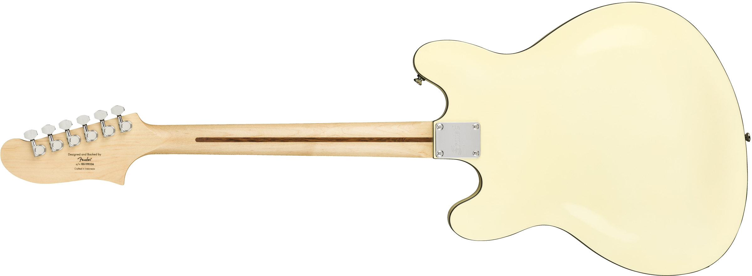 Squier Affinity Starcaster : Affinity Starcaster White Rear