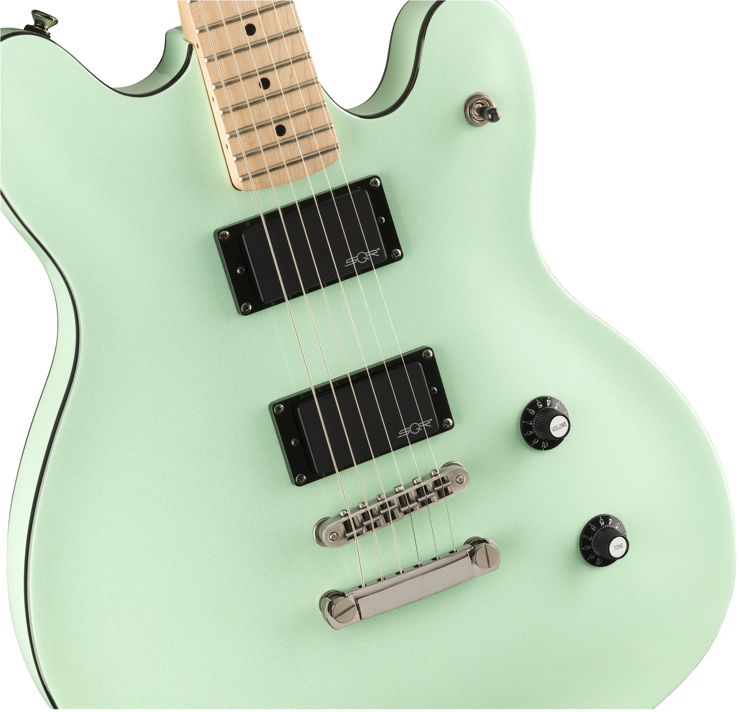 Squier Contemporary Active Starcaster : C Active Starcaster Surf Close