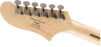 Squier Contemporary Active Starcaster : C Active Starcaster Black Head Rear Squier Contemporary Active Starcaster : C Active Starcaster Black Head Rear
