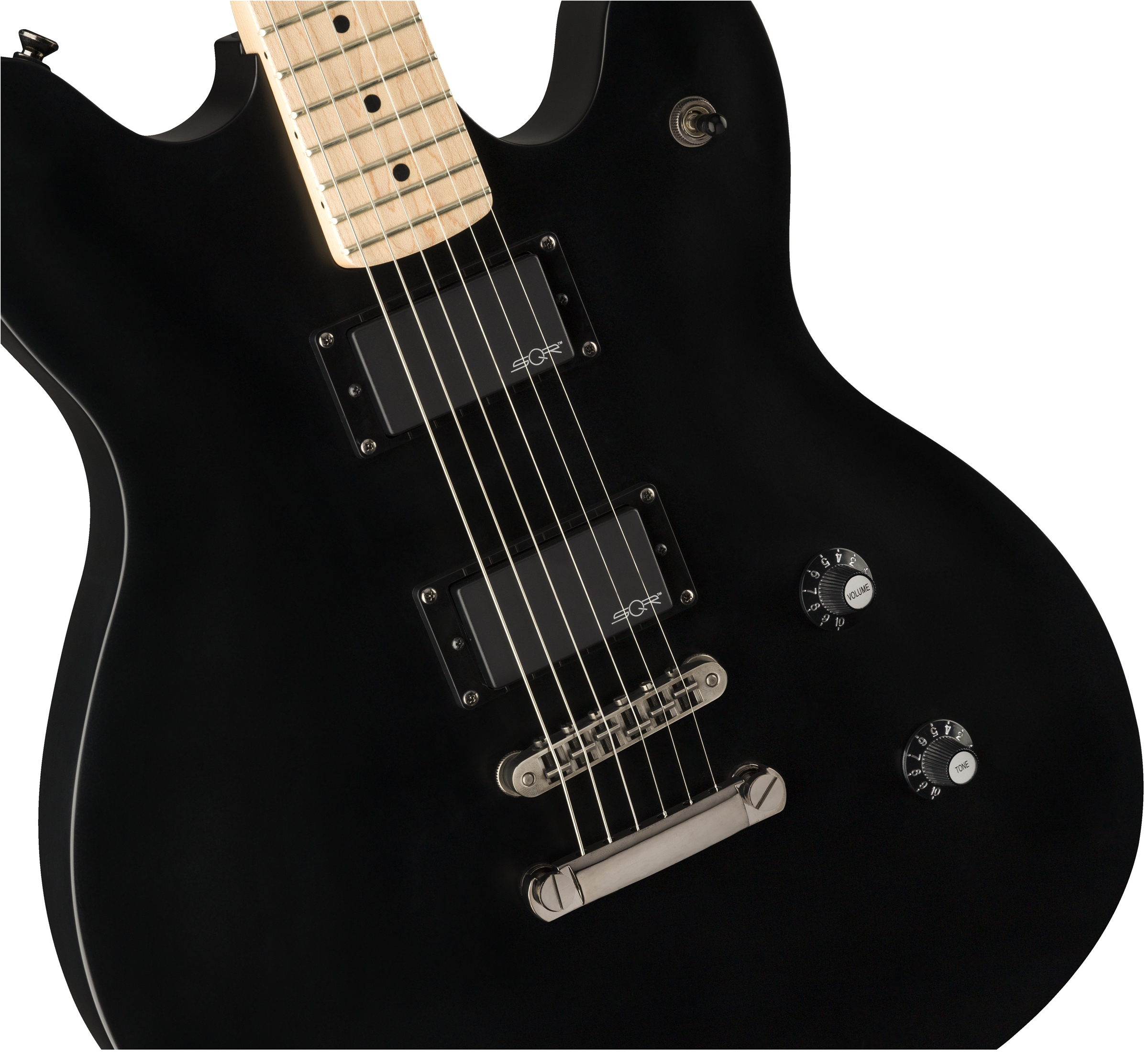 Squier Contemporary Active Starcaster : C Active Starcaster Black Close