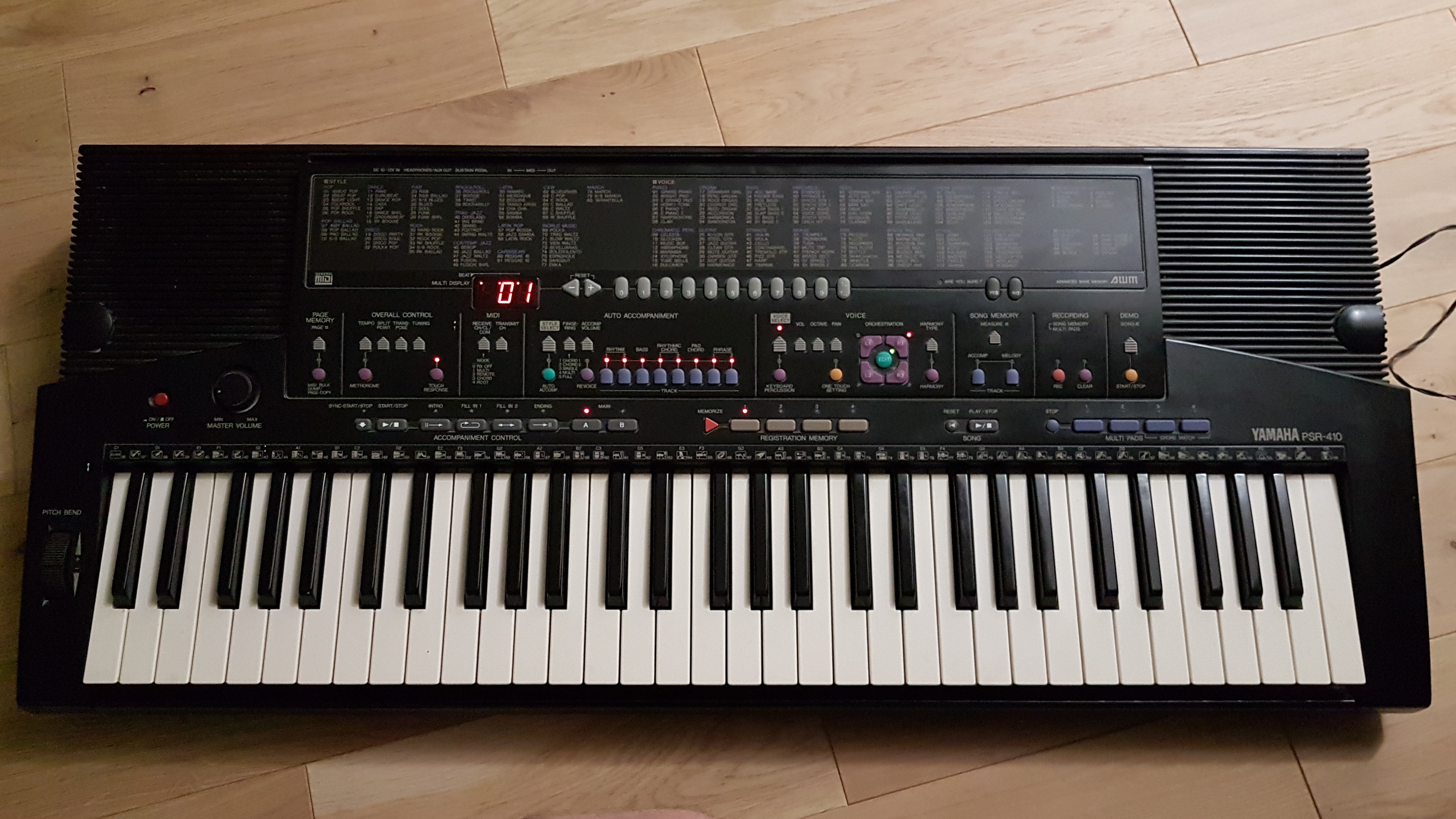 Pictures and images Yamaha PSR-410 - Audiofanzine