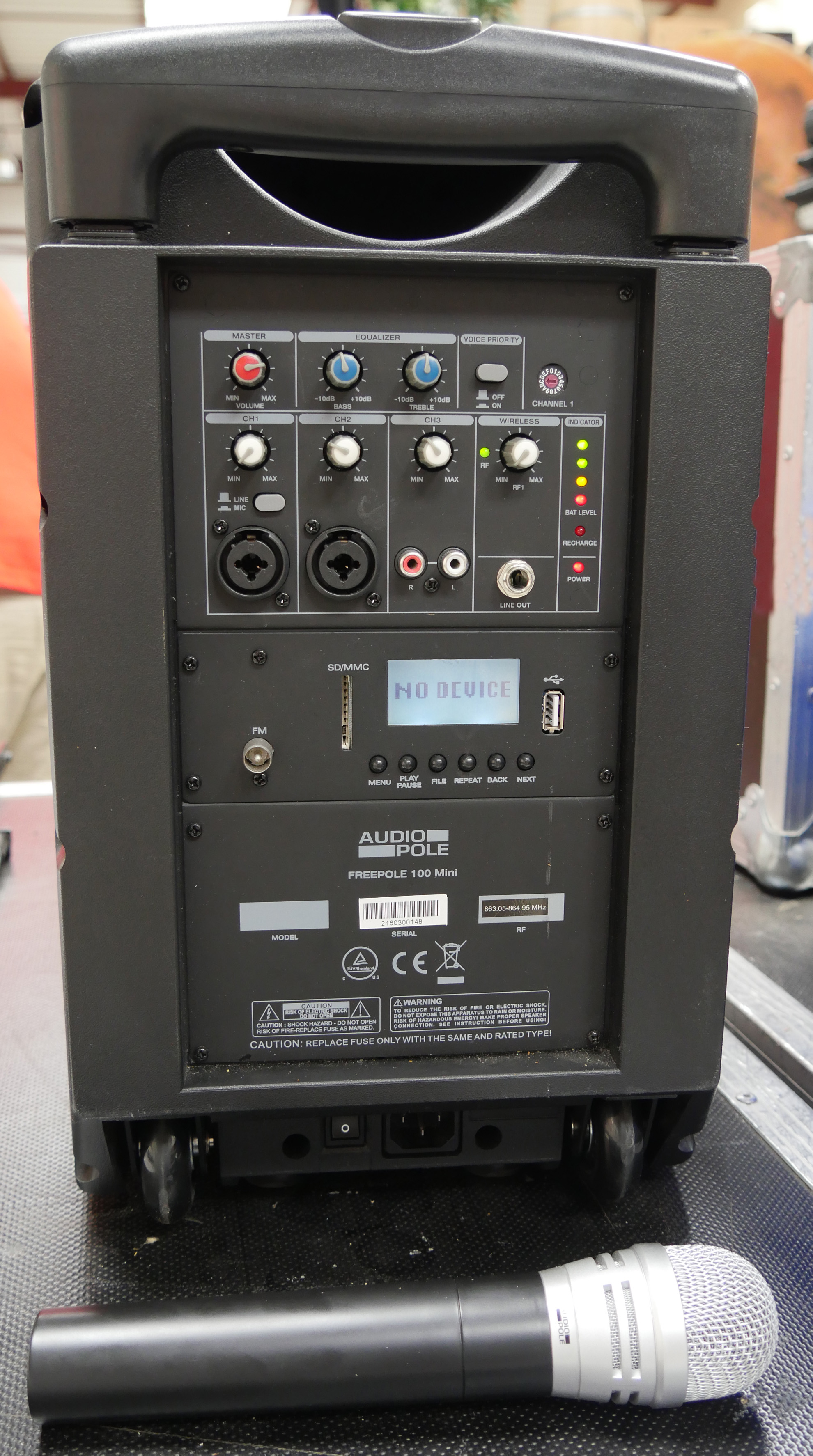 Sono portable autonome 100 W (paire)  /  Freepole 100 mini