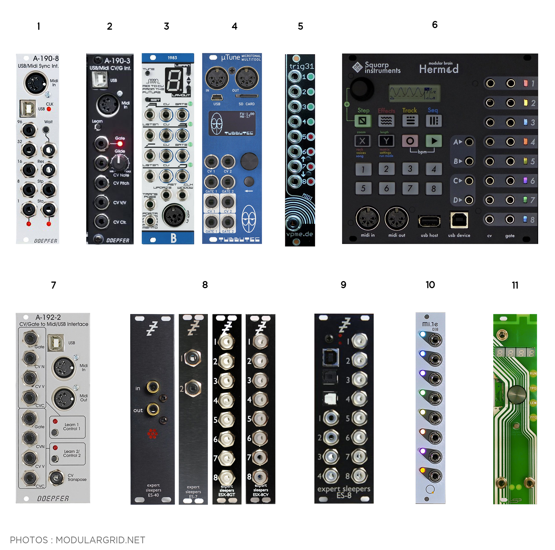 Synth&eacute;tiseurs modulaires : Article05-Photo03-Controle-Interfaces