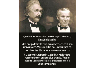 Citation rencontre Chaplin Einstein
