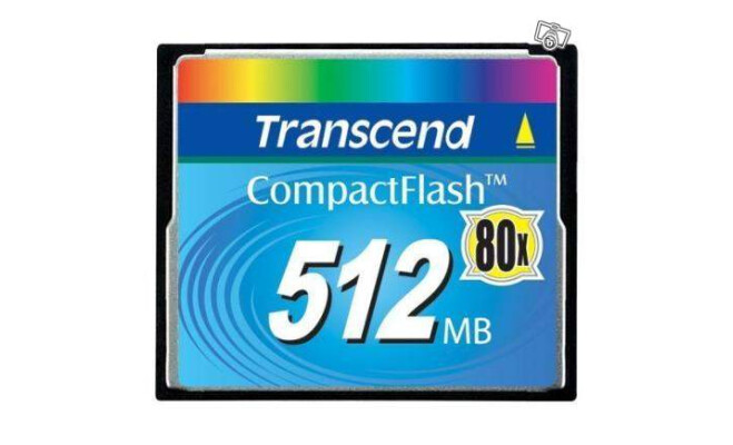 Transcend CompactFlash 512mb 80X (2453)