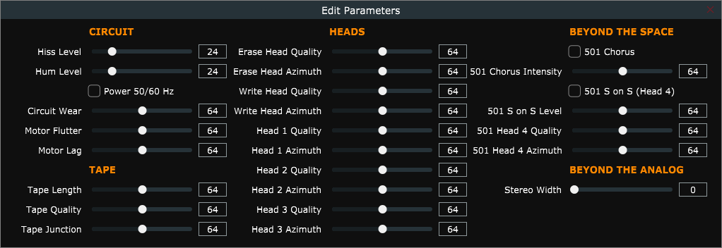 GS-201 Mk II Edit Panel