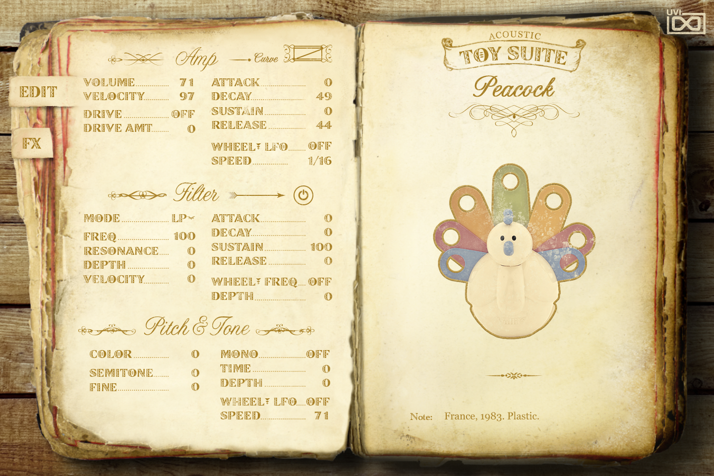 Toy-Suite_GUI_Acoustic_Peacock