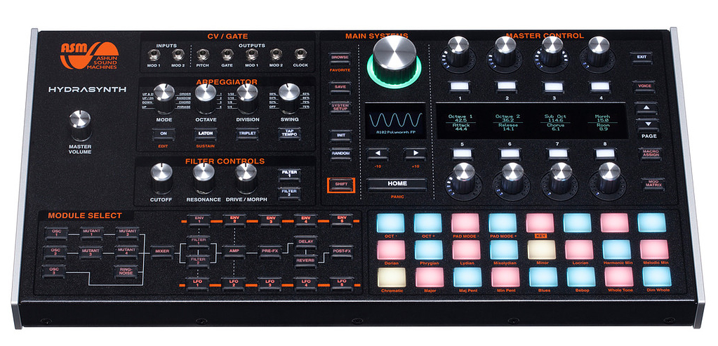 Ashun Sound Machines Hydrasynth Desktop / Rack : Hydrasynth Desktop White BG