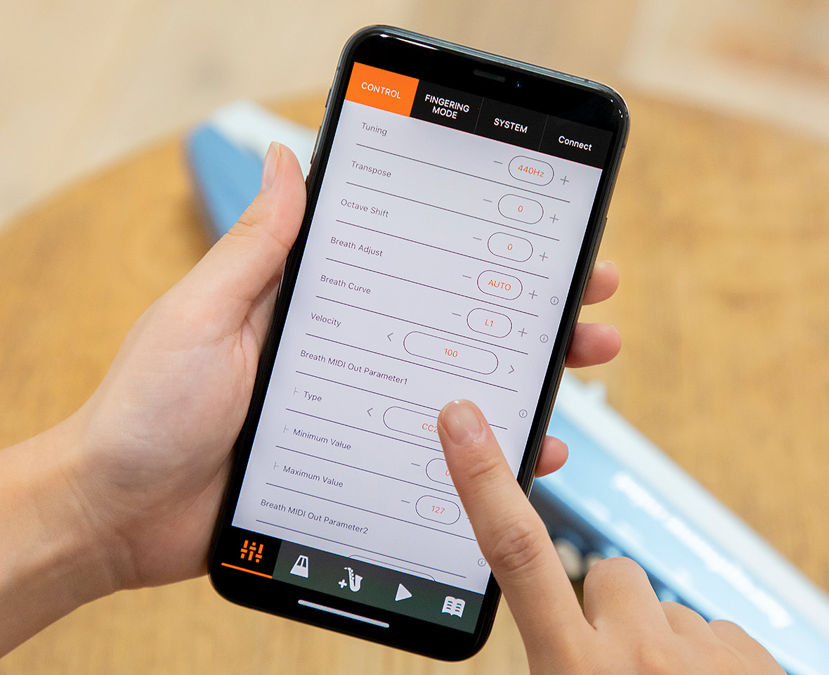 aerophone_mini-App settings