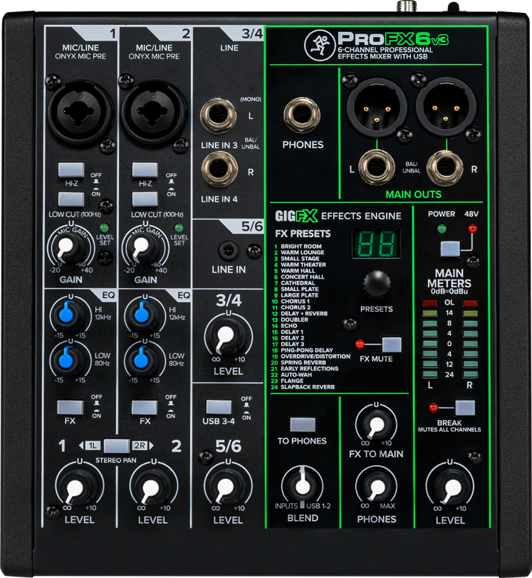 Mackie ProFX6v3 : Mackie ProFX6v3