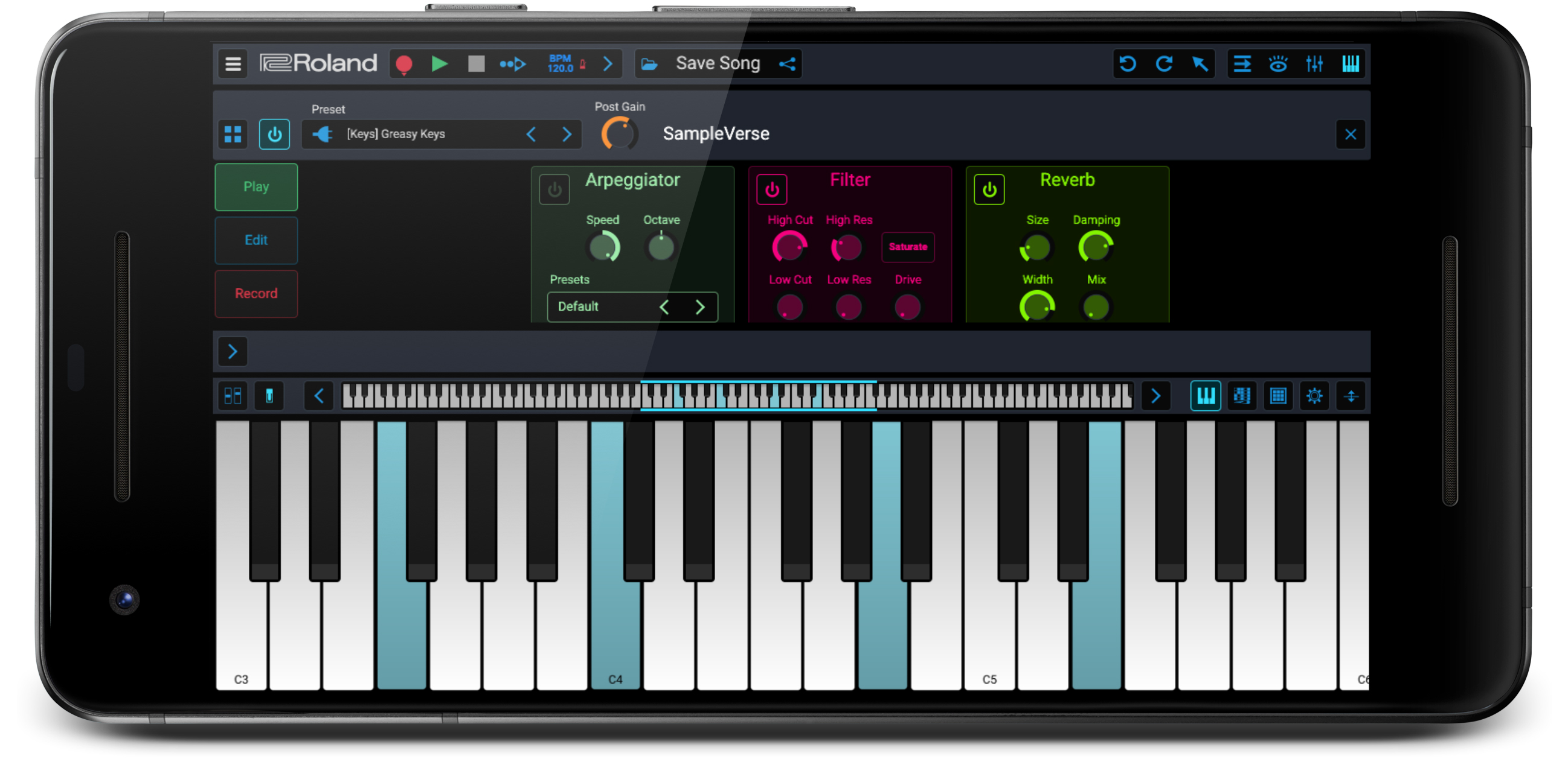 Zenbeats smartphone keyboard