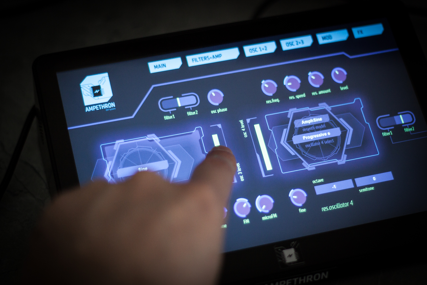 Ampethron FX on grey marble