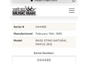 Music Man StingRay 4 (48307)
