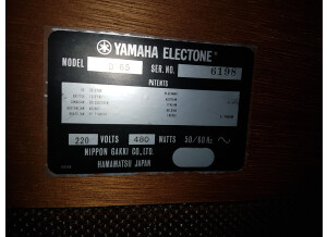 Yamaha Electone D85