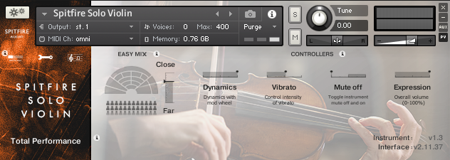 Solo Violin GUI