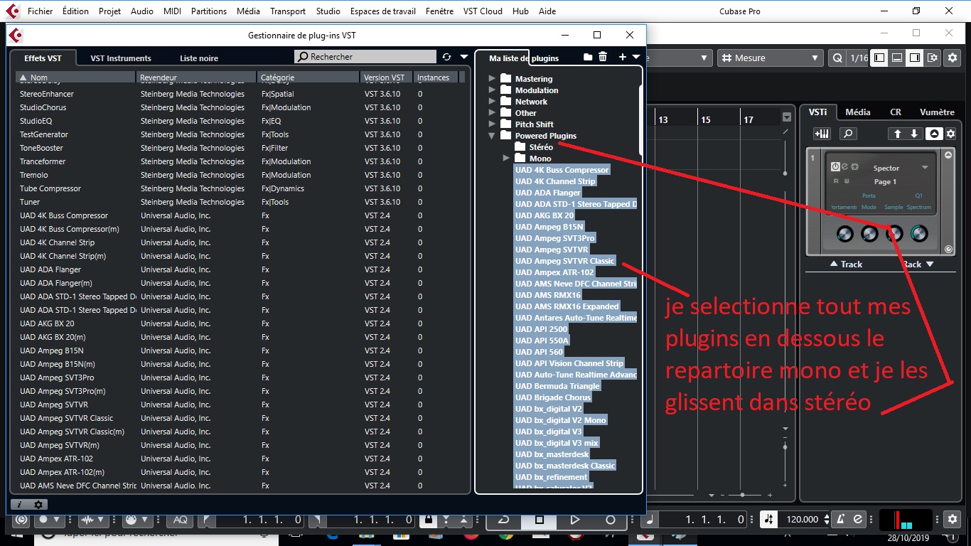 Steinberg Cubase Pro 8 : 11 glisser deposer dans stéréo