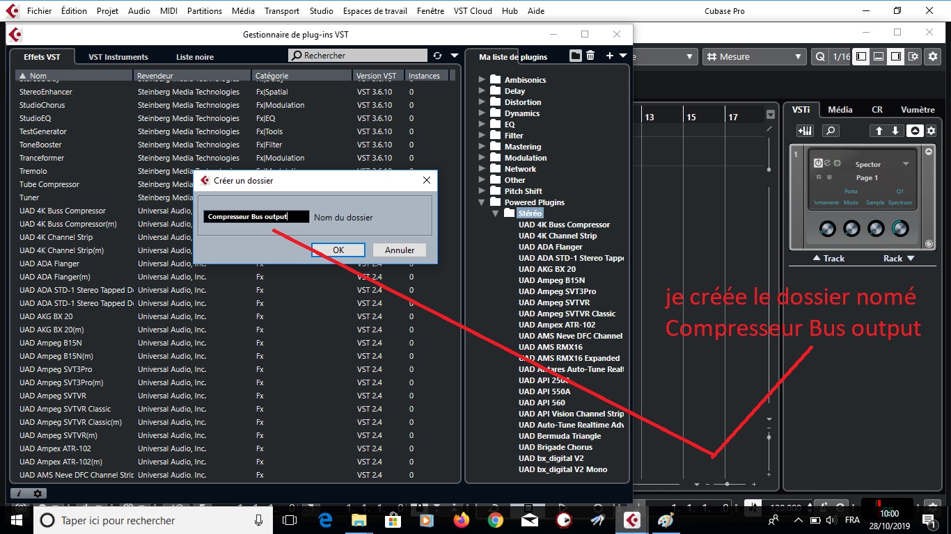 Steinberg Cubase Pro 8 : 13 de nouveau voici le menu de création de dossier