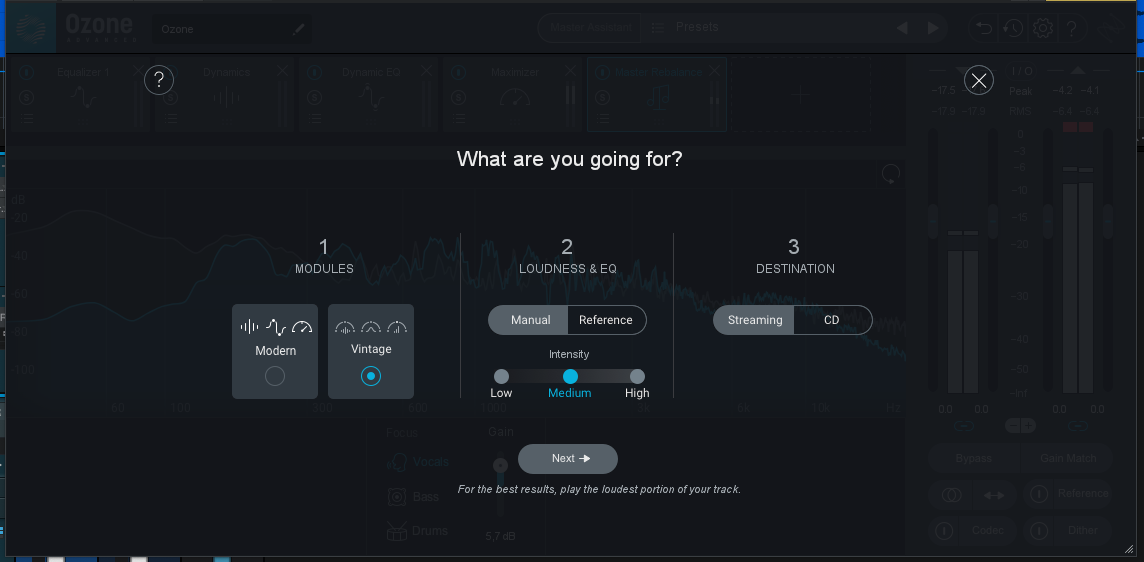 iZotope Ozone 9 Advanced : MasterAssistant